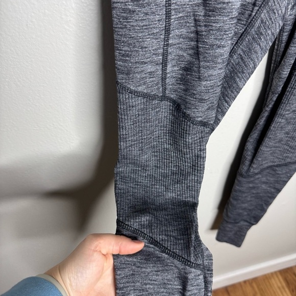 Athleta Excursion Tight Leggings Heathered Gray Workout Tights Pockets - Picture 6 of 14